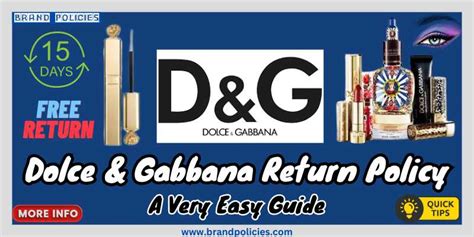 dolce and gabbana return policy